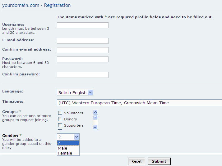 320 Group on Registration and Custom Profill Fields v1.0.1 - ef4e603275