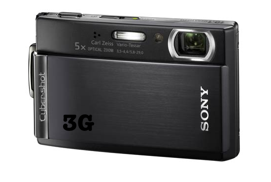 Цифрокомпакт Sony CyberShot с 3G - bershot-3G