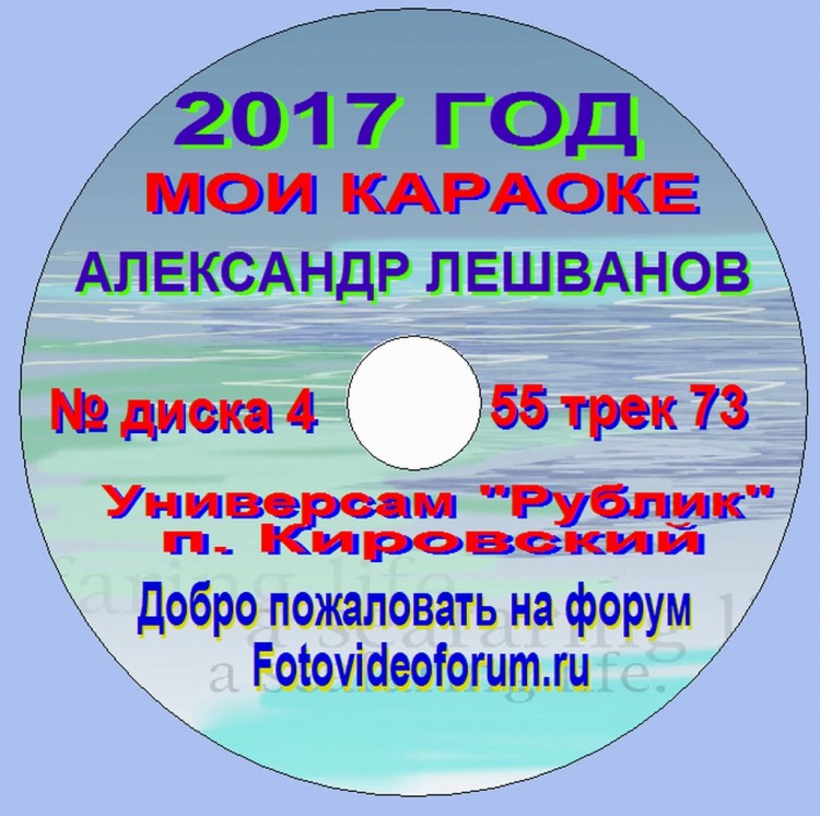 159 песен, спетых админом А. Лешвановым до 2019 года - 02781