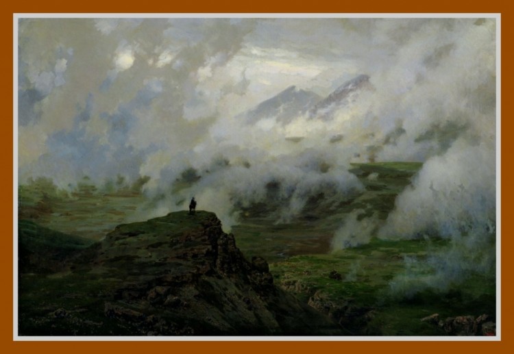 Музей-усадьба Н.А.Ярошенко в Кисловодске - Эльбрус в облаках