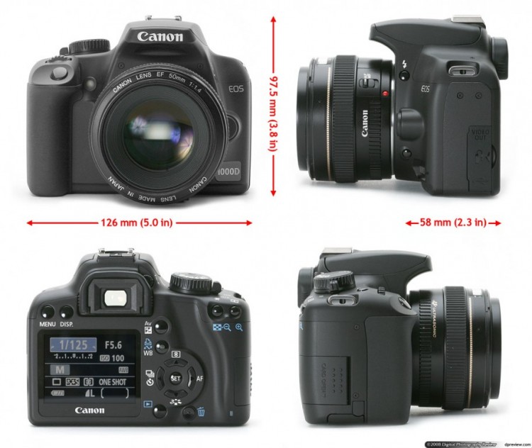 Зеркалка CANON EOS 1000D body - 905346787