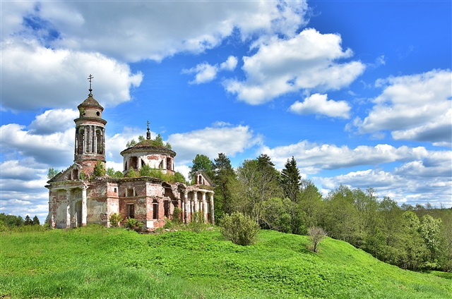 Бабинская Церковь вид сверху