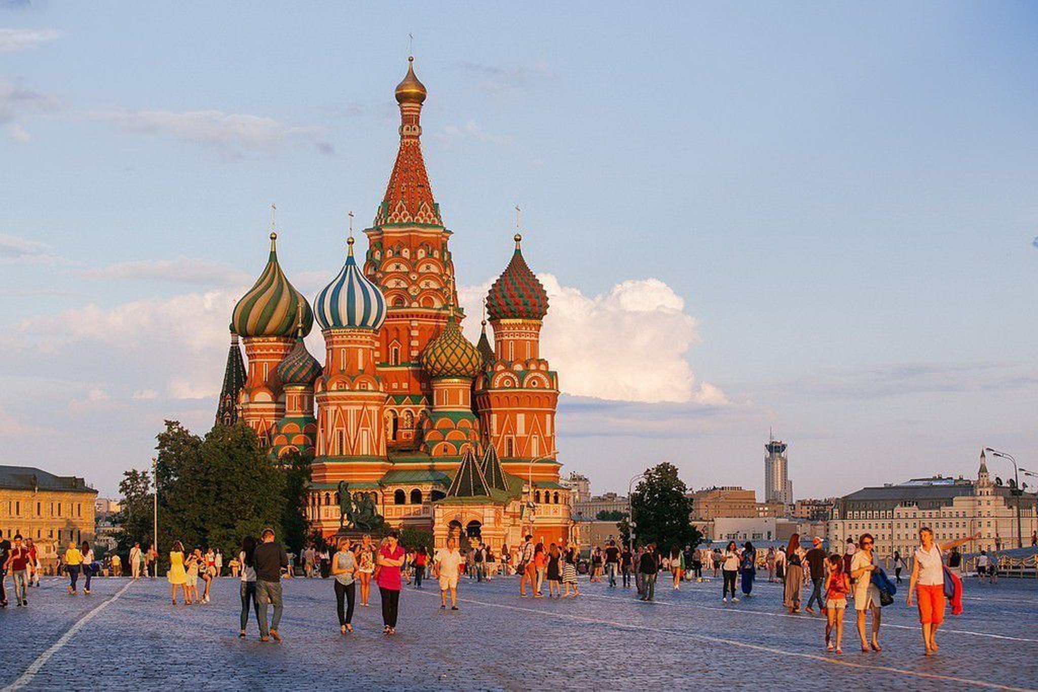 москва красная площадь летом