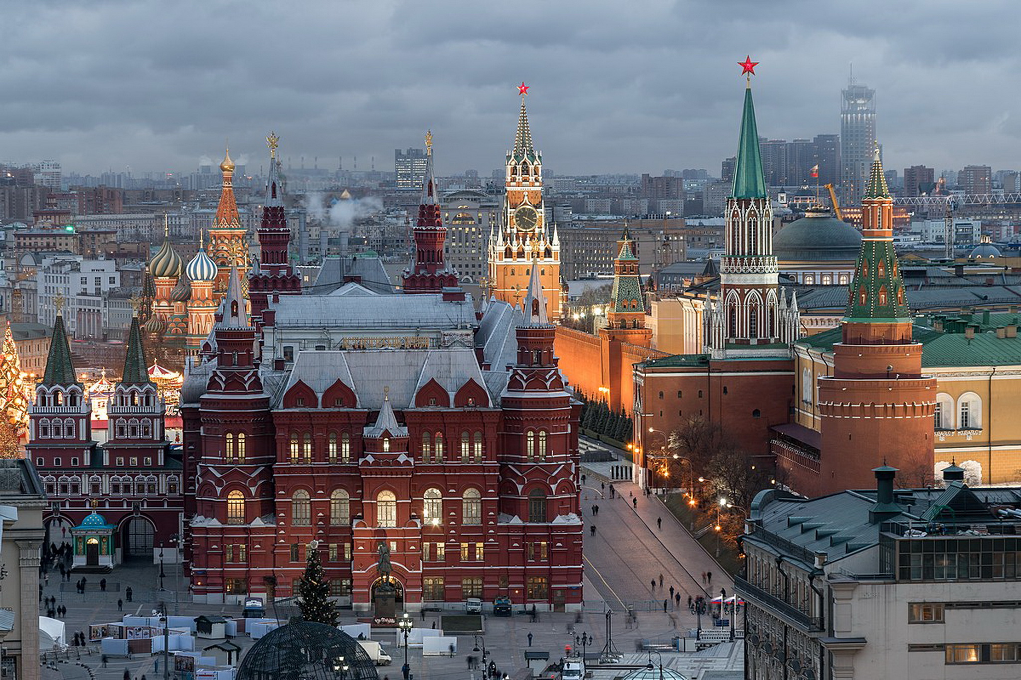 Красная площадь с высоты фото