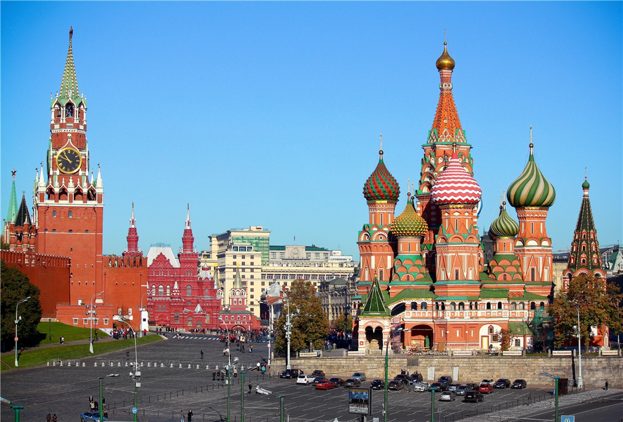 Москва Кремль храм Василия Блаженного красная площадь