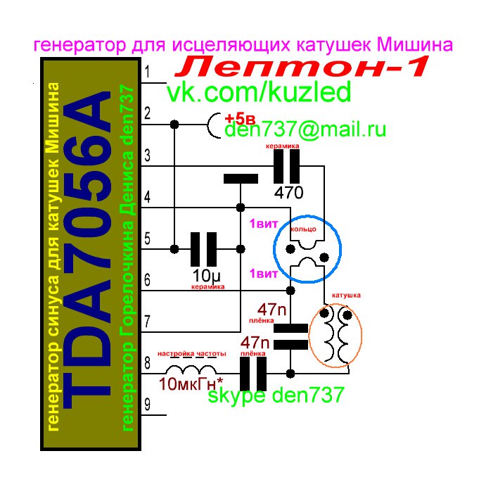 Катушка мишина схема