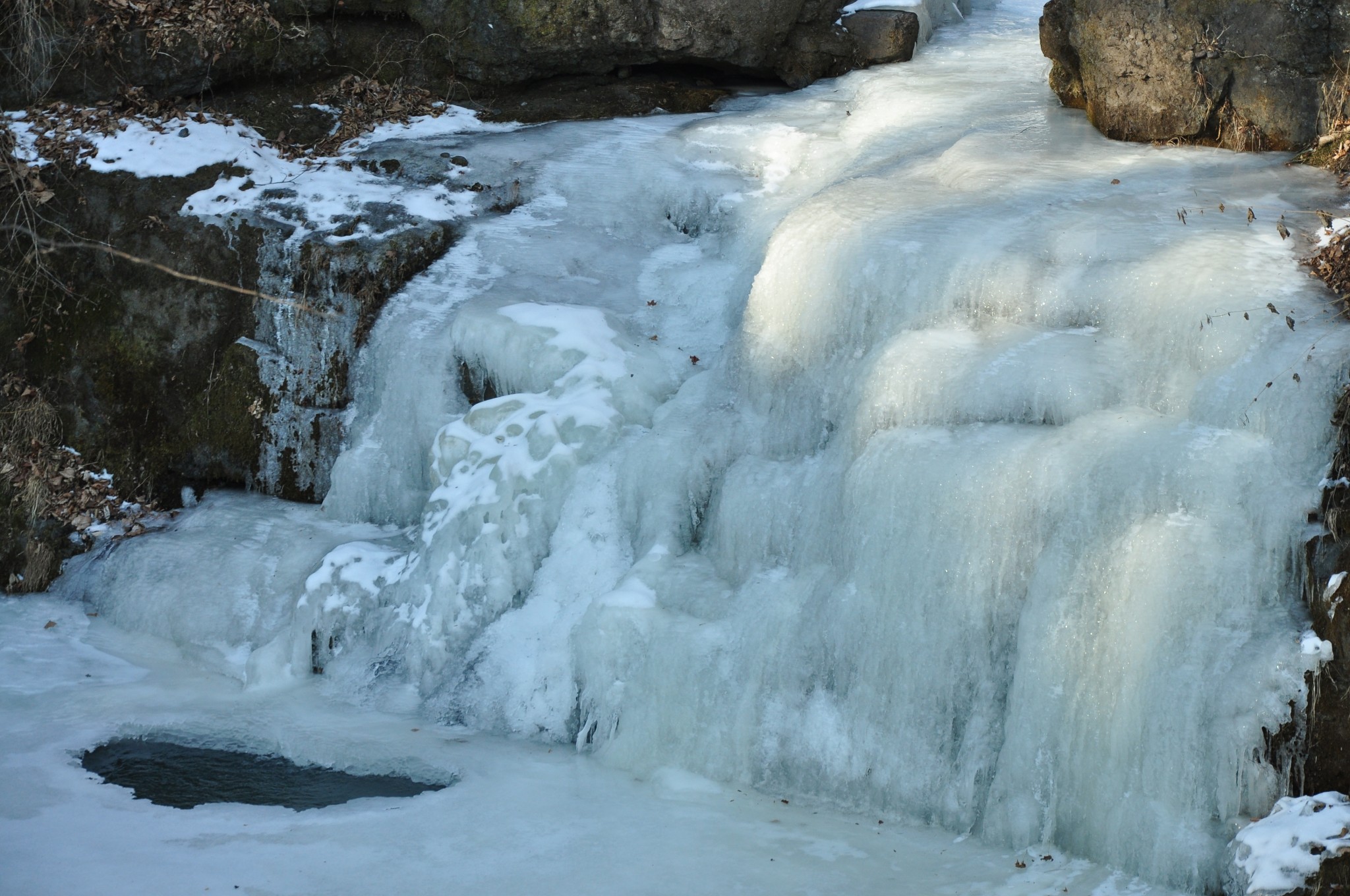 Кравцовские водопады Владивосток зимой