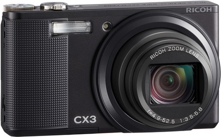 Цифрокомпакт Ricoh CX3 10-МП - zoom-black