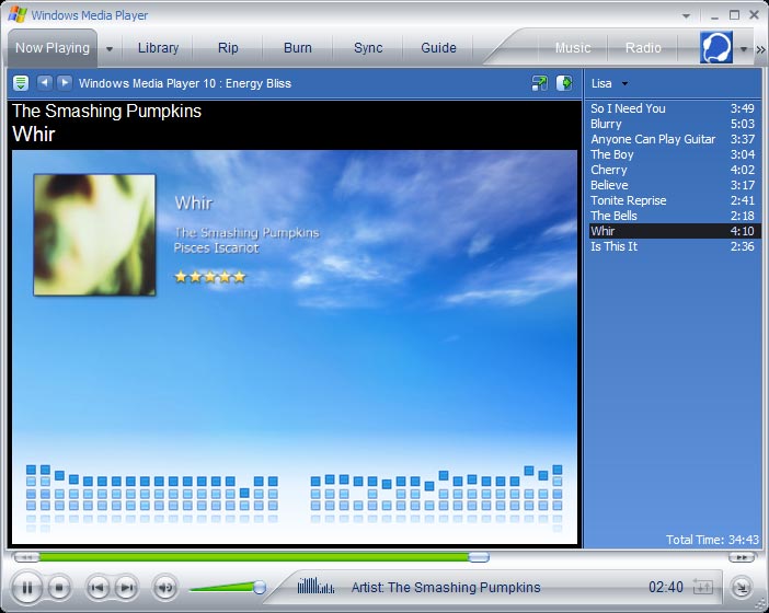 Windows Media Player 10.0.0.3923 RUS - -vis-bliss