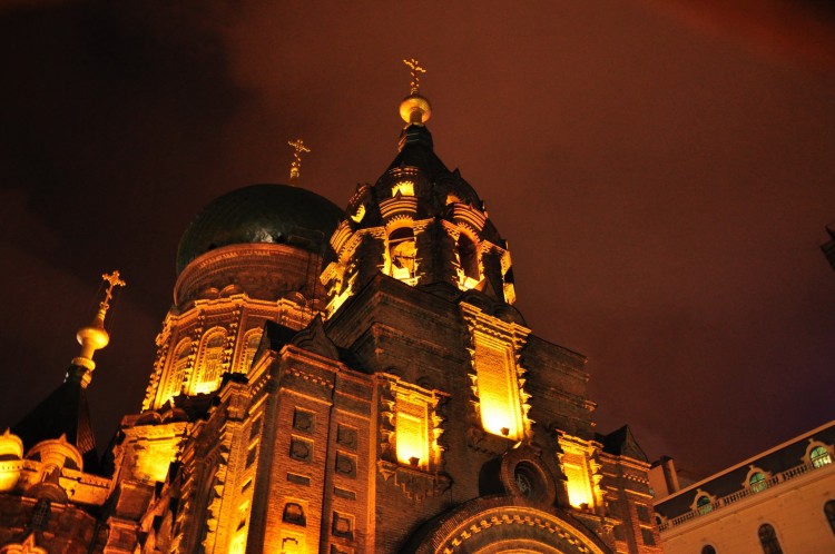 2010 год 09.08 Китай Харбин Harbin Saint Sophia Cathedral - 39 2010 08.09 Китай Харбин Софийский собор ночью 022.JPG