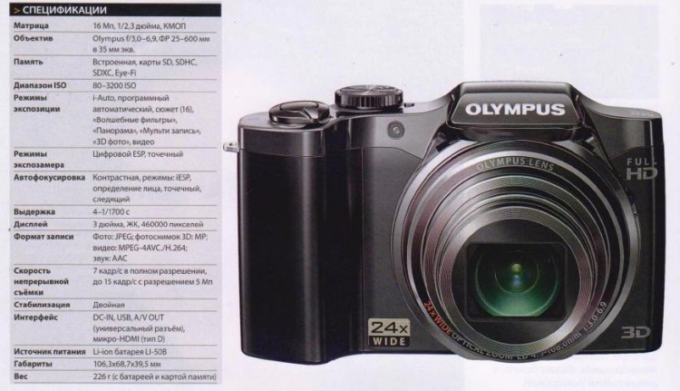 Цифрокомпакт Olympus SZ-30MR - e706dee044