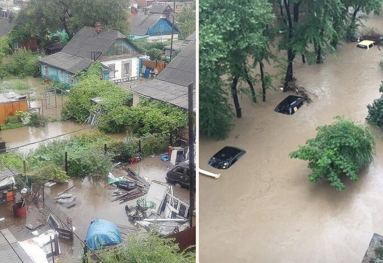 Приморский край опять под водой. Опять  наводнение - wx1080