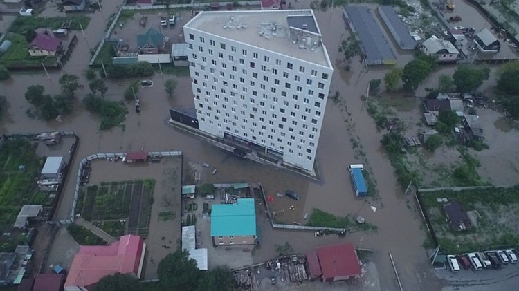 Приморский край опять под водой. Опять  наводнение - wx1080