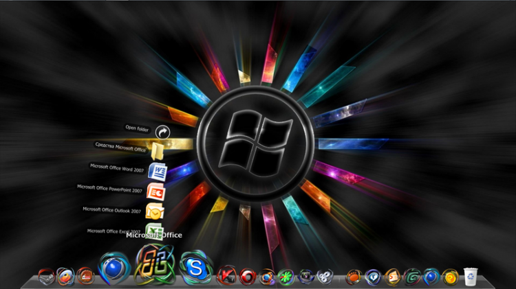 RocketDock - помощник на вашем рабочем столе - ke_fon_eff
